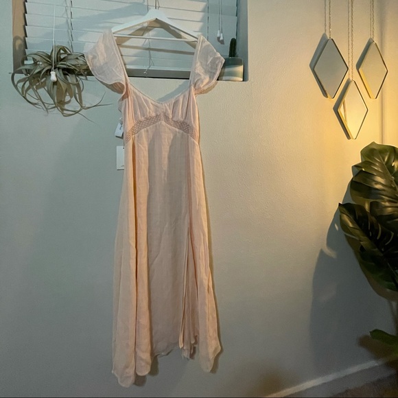Aritzia Moonshine Dress In Blush 